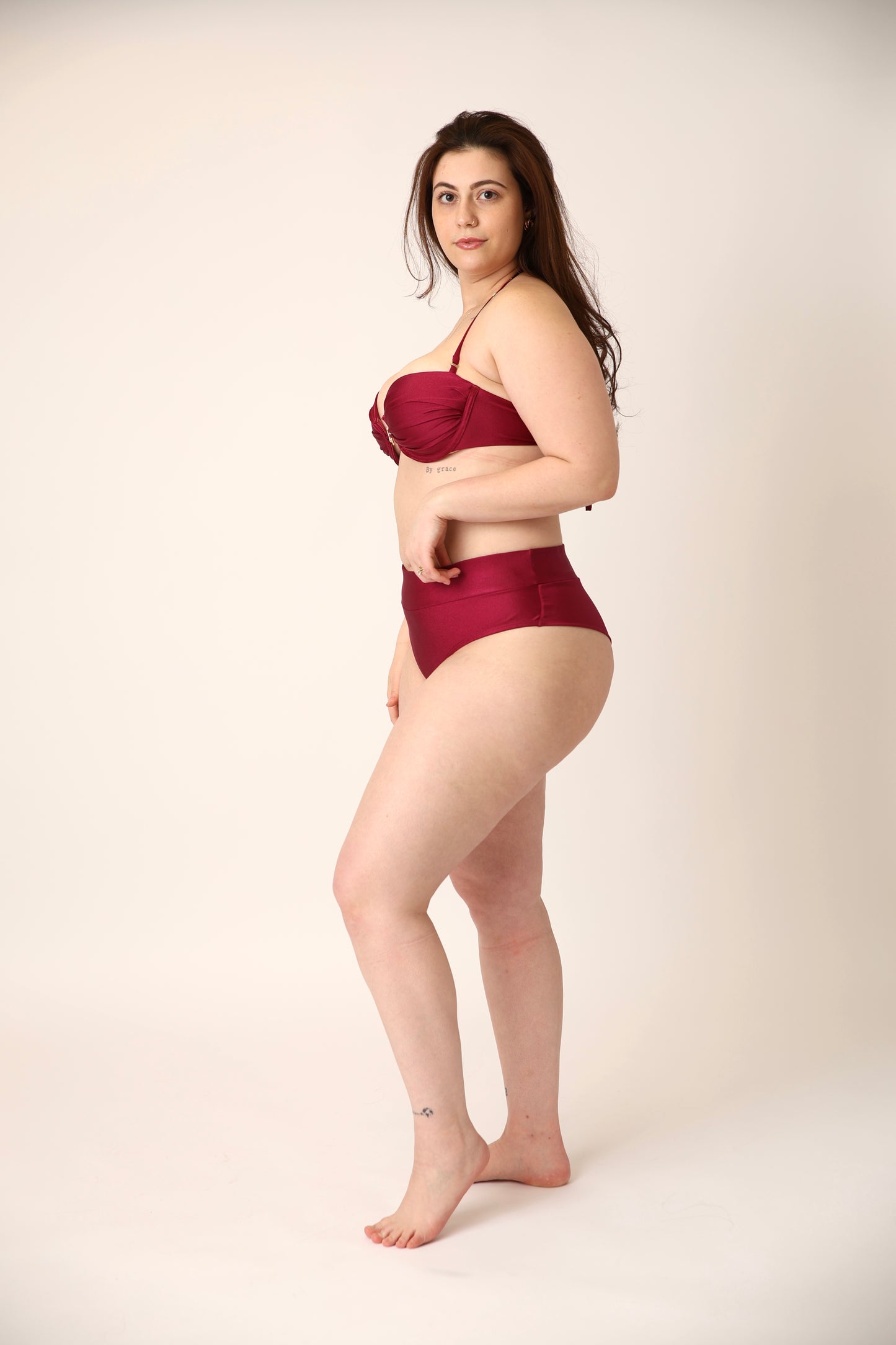 Ruby Bandeau High-Waist and Underwire Bikini Set