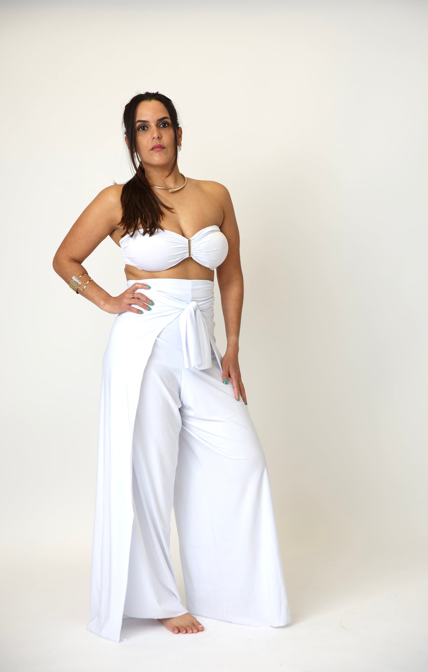 White 5-Way Convertible Jumpsuit